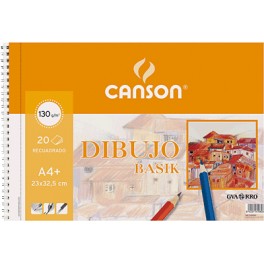 PAPEL CANSON 130g 23x32,5  spirale