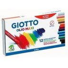 Crayons de Couleur GIOTTO Pastel Oil (12 Un - Multicolor)