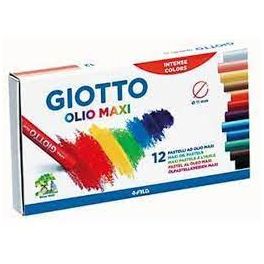 Lápiz de Color GIOTTO Pastel Oil (12 Un - Multicolor)