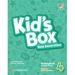 KID'S BOX NEW GENERATION 4 WB W / HOME BOOKLET (+DIGITAL PACK) ENGLISH FOR SPANISH SPEAKERS