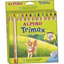 CRAYONS COULEUR ALPINO x12 TRIMAX